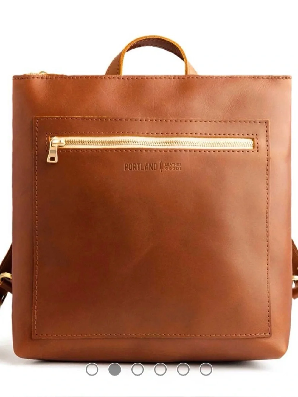 Portland Leather Tote Backpack